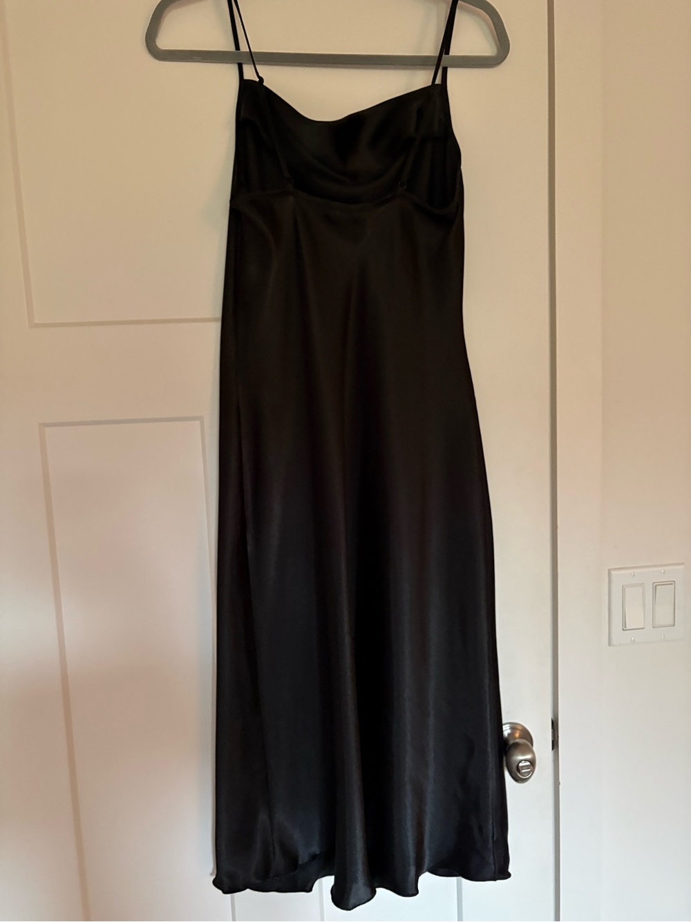 bebe Black Satin Dress - Picture 3 of 7